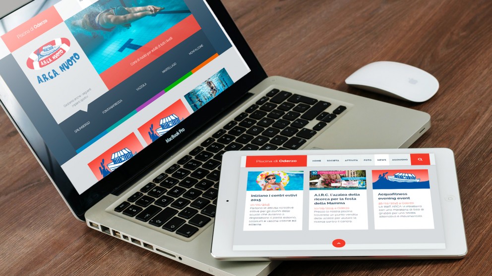 Layout grafico del nuovo sito web